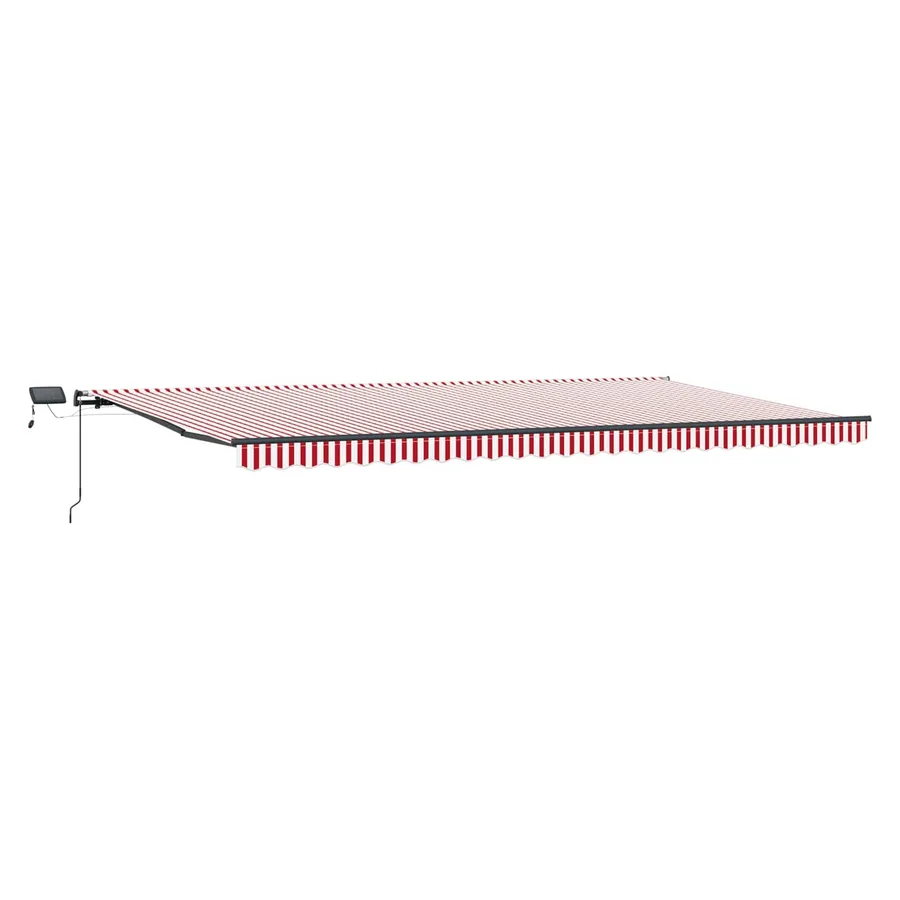 Auvent rétractable Rouge et Blanc 600 × 350 cm - 5