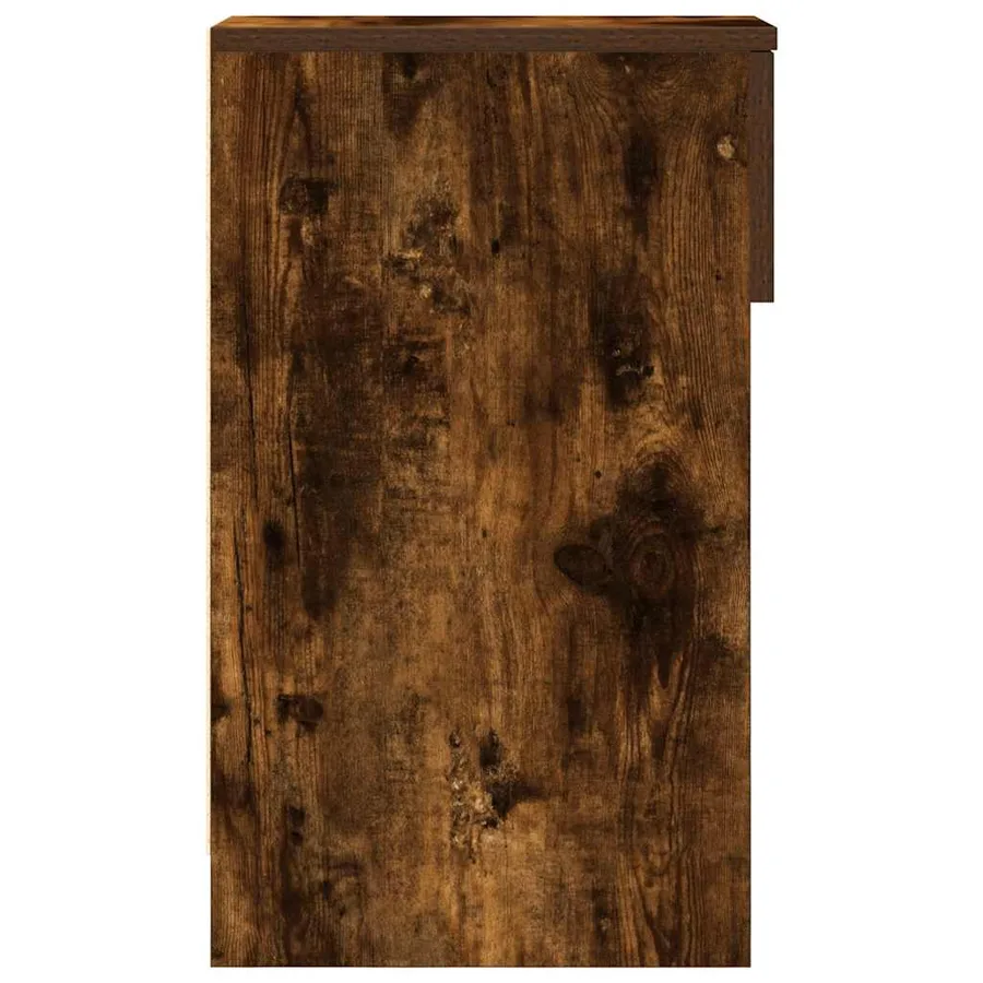 Tables de chevet avec tiroir 2 pcs chêne fumé 20x36x60 cm - 7