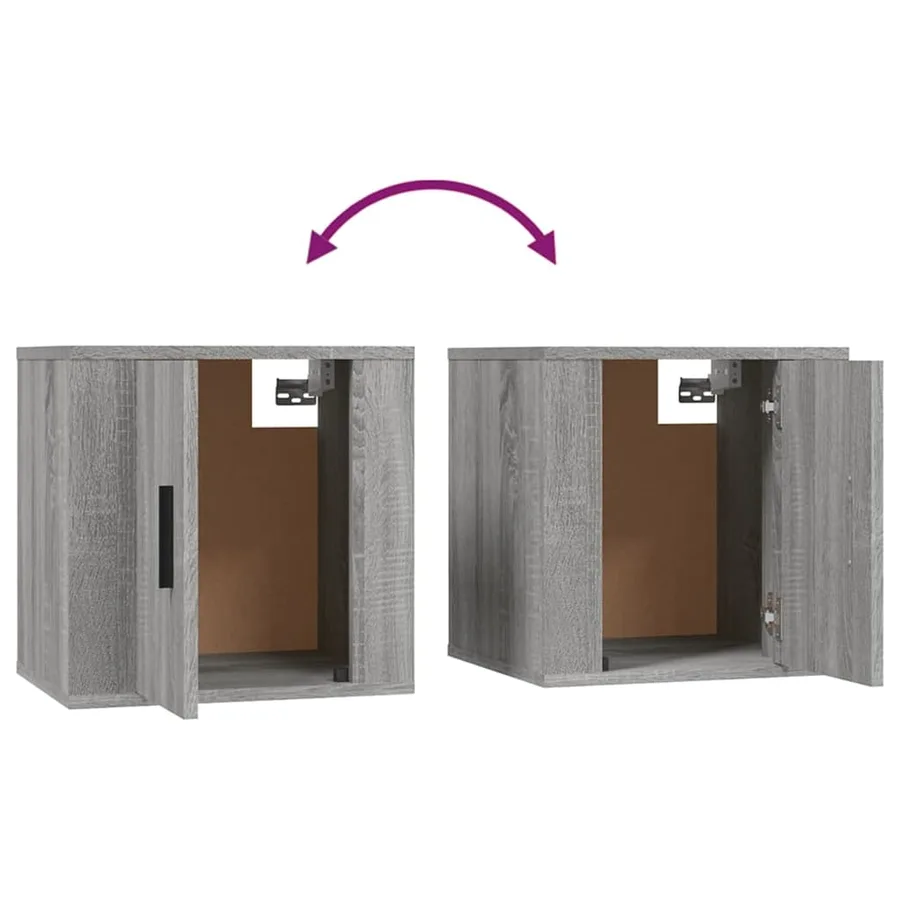 Ensemble de meubles TV 4 pcs Sonoma gris Bois d'ingénierie - 7