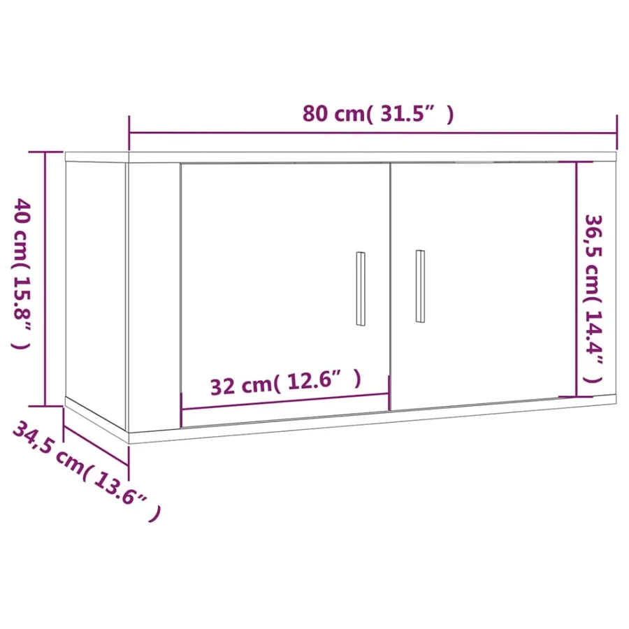 Ensemble de meubles TV 3 pcs Chêne sonoma Bois d'ingénierie - 11