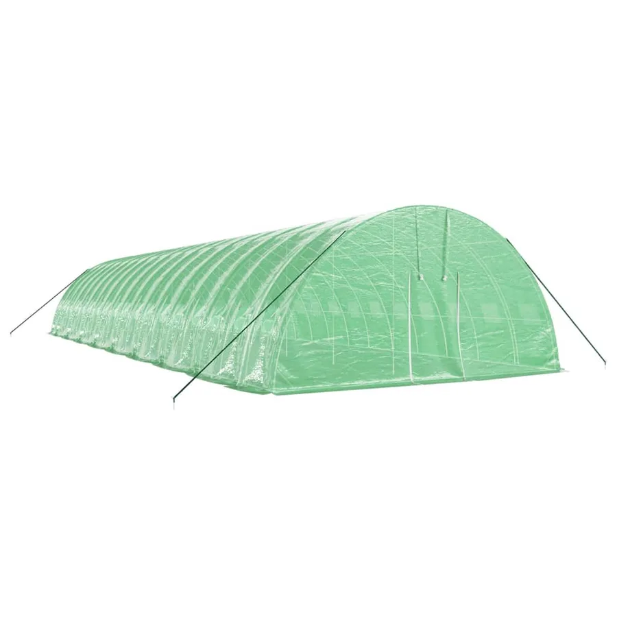 Serre avec cadre en acier vert 108 m² 18x6x2,85 m - 3