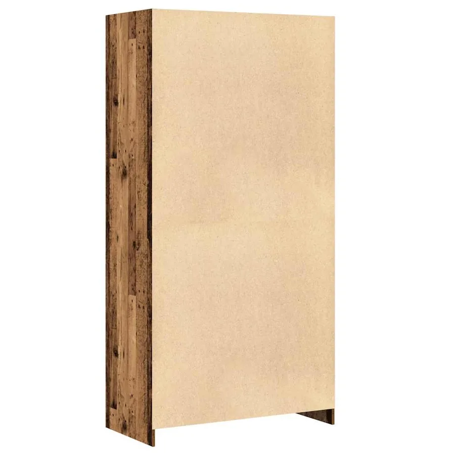 Garde-robe vieux bois 100x50x200 cm bois d'ingénierie - 6
