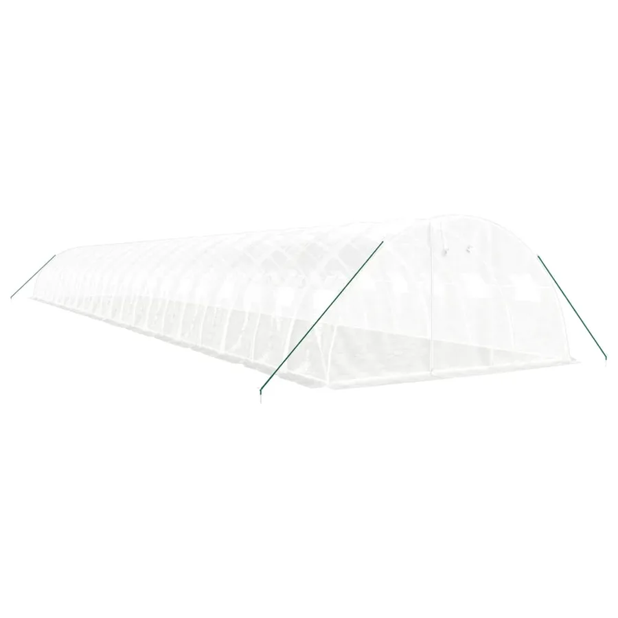 Serre avec cadre en acier blanc 88 m² 22x4x2 m - 3