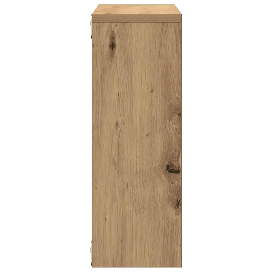 Étagère murale chêne artisanal 45x16x45 cm bois d'ingénierie - 5