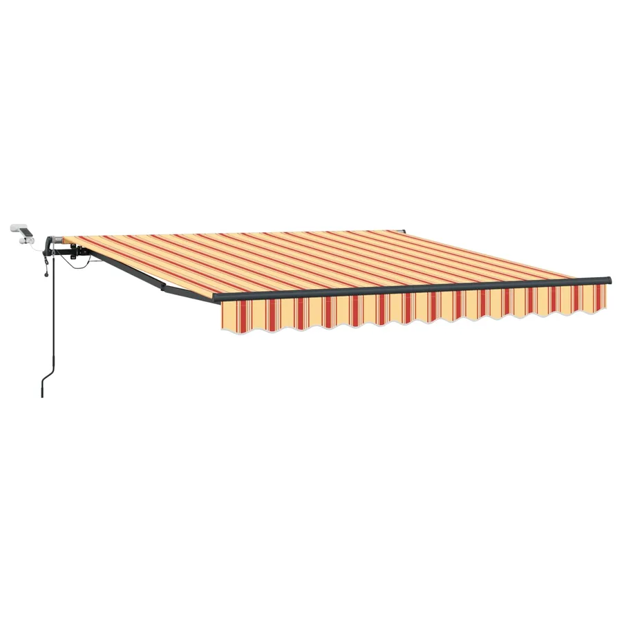 Auvent rétractable Jaune et Orange 350 x 250 cm Polyester - 2