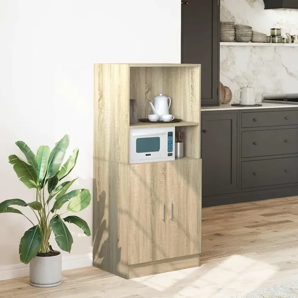 Armoire de cuisine chêne sonoma 57x41,5x131,5cm bois ingénierie