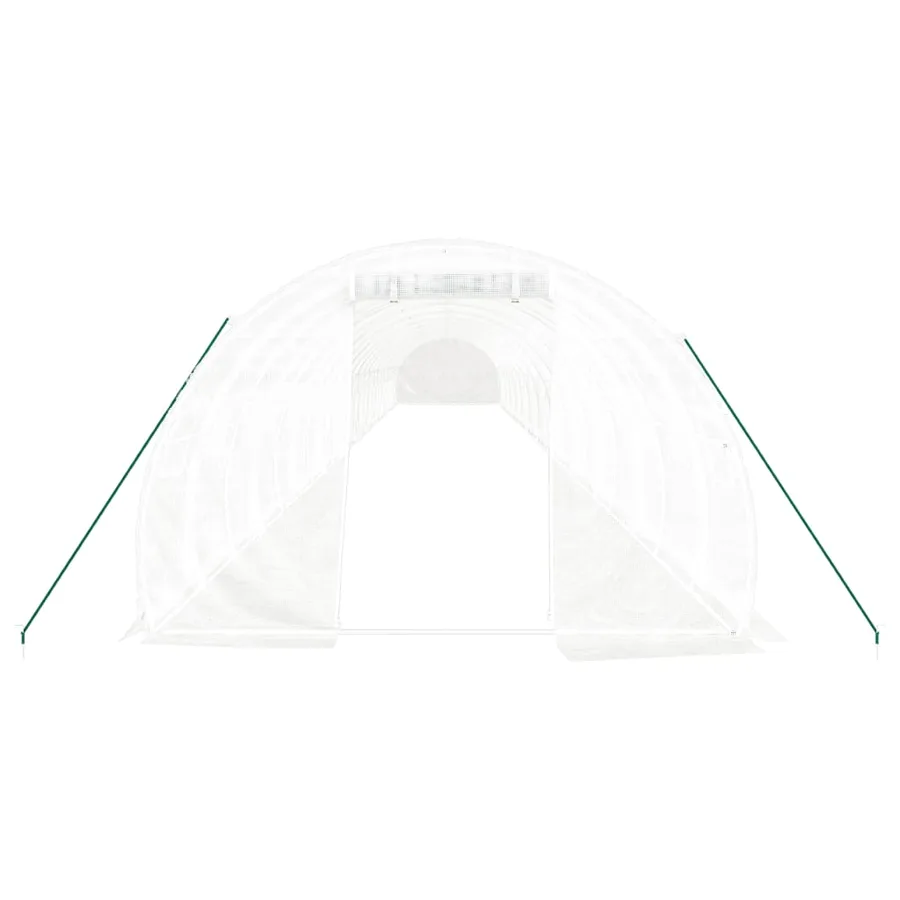 Serre avec cadre en acier blanc 72 m² 24x3x2 m - 4