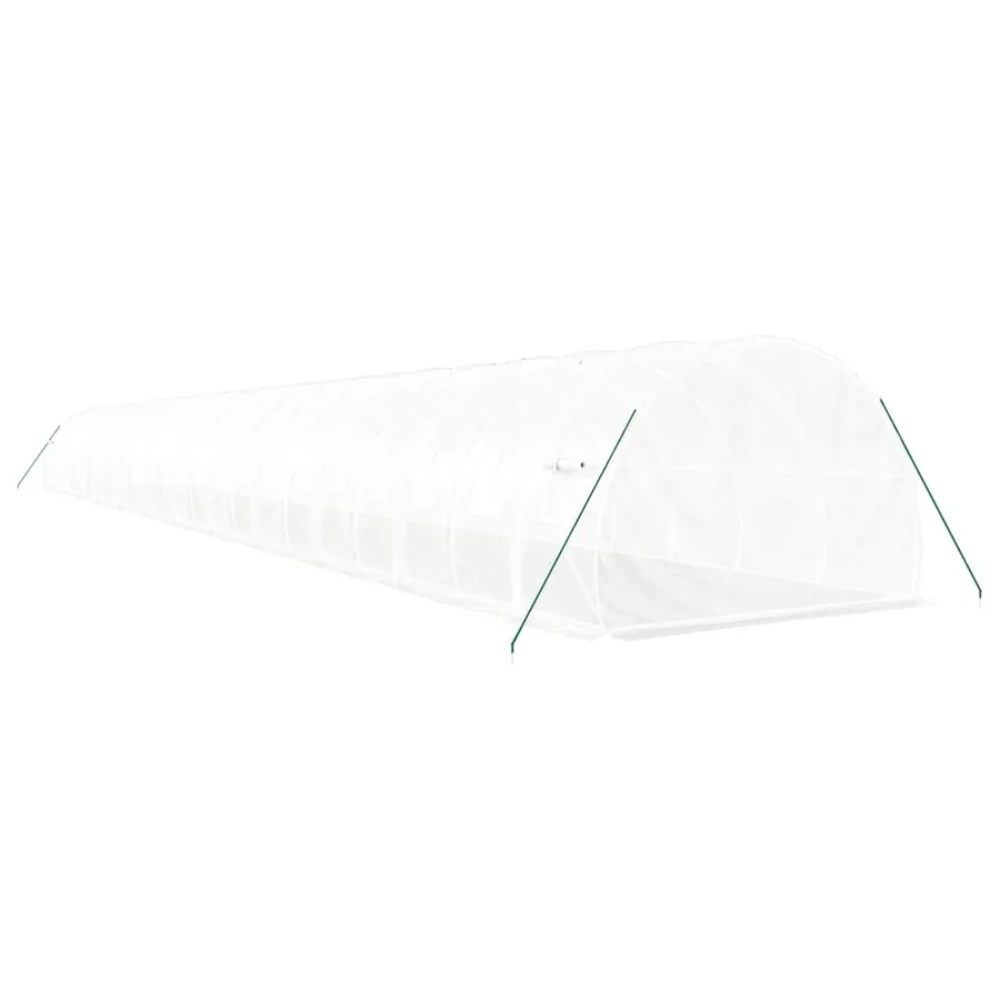 Serre avec cadre en acier blanc 72 m² 24x3x2 m - 6