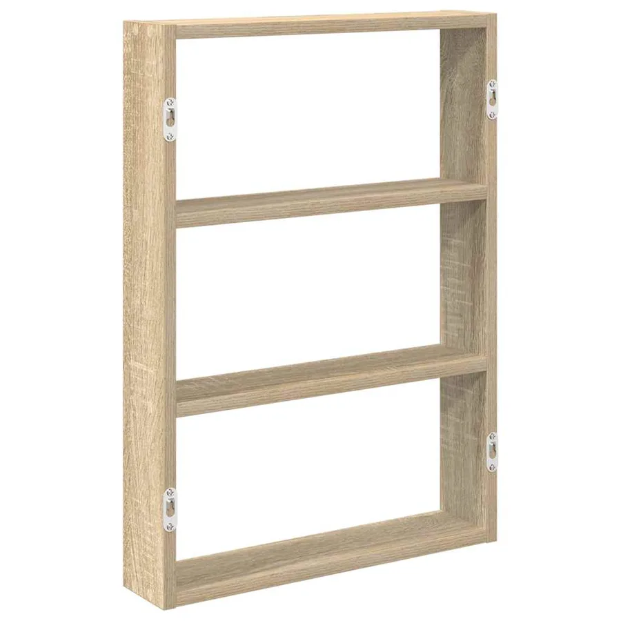 Étagère murale chêne sonoma 43x9x60 cm bois d'ingénierie - 6