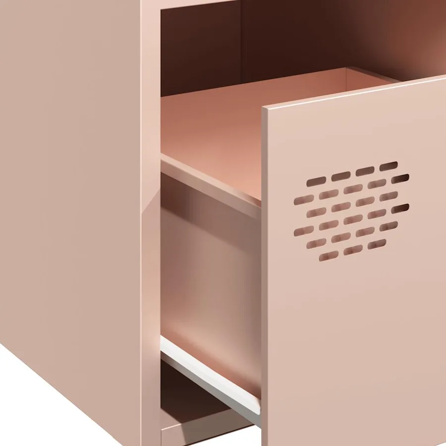 Buffet rose 35x39x73,5 cm acier laminé à froid - 9