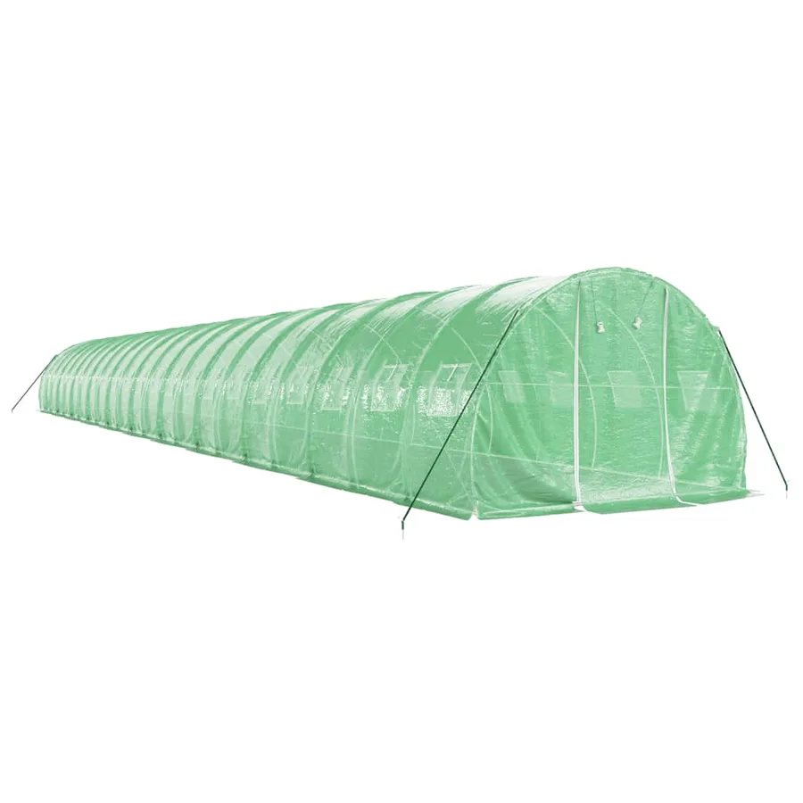 Serre avec cadre en acier vert 66 m² 22x3x2 m - 3