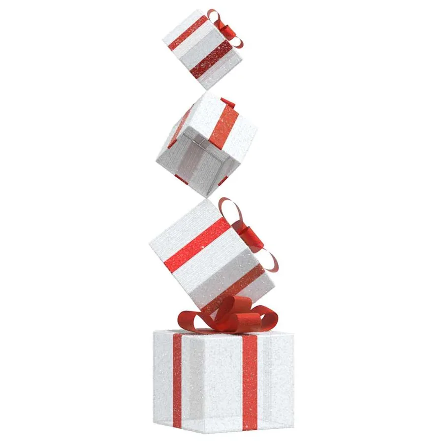 Boîte-cadeau de décoration de Noël 80 LED blanc chaud - 3