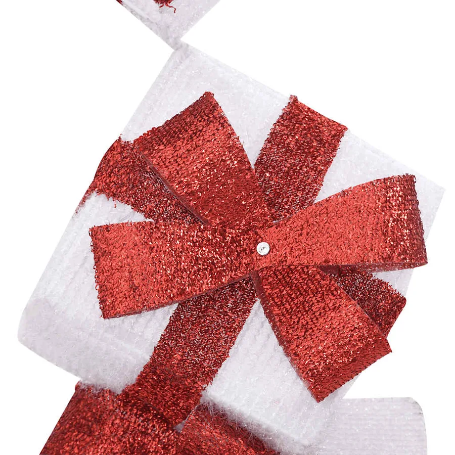 Boîte-cadeau de décoration de Noël 80 LED blanc chaud - 9
