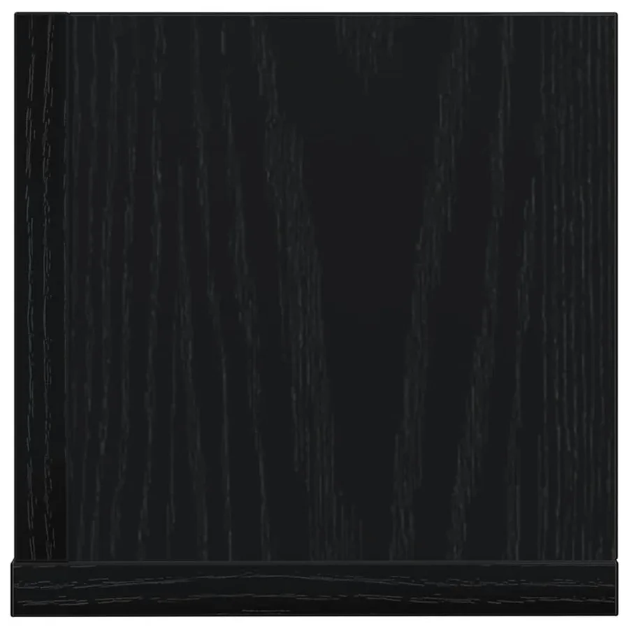 Étagères murales 2 pcs noir 75x16,5x16,5 cm bois d'ingénierie - 6