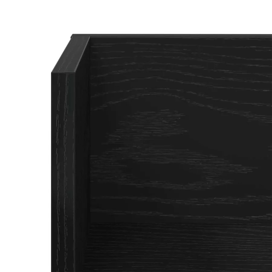 Étagères murales 2 pcs noir 75x16,5x16,5 cm bois d'ingénierie - 9