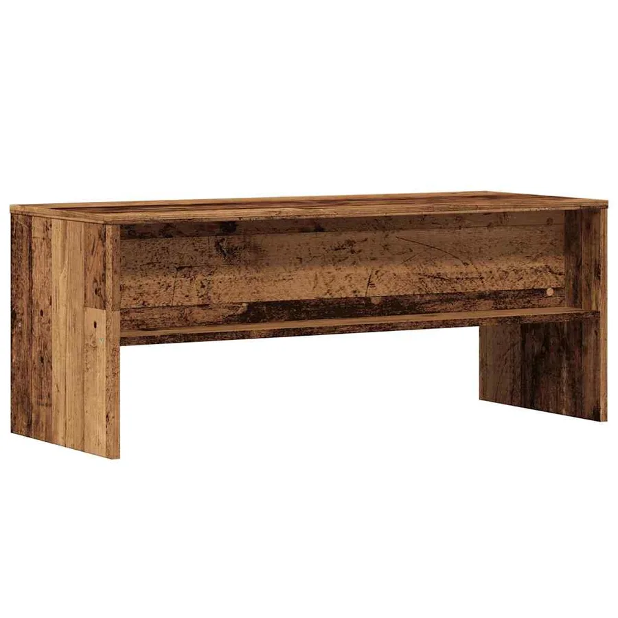 Meuble TV vieux bois 100x40x40 cm bois d'ingénierie - 6