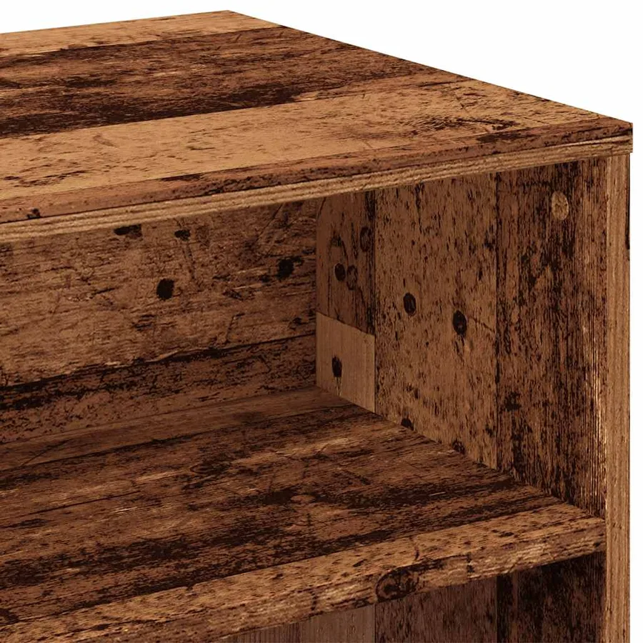 Meuble TV vieux bois 100x40x40 cm bois d'ingénierie - 7