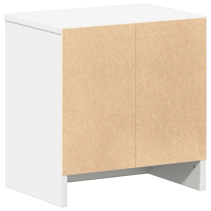 Tables de chevet 2 pcs avec tiroir Blanc 39x28x41 cm - 8