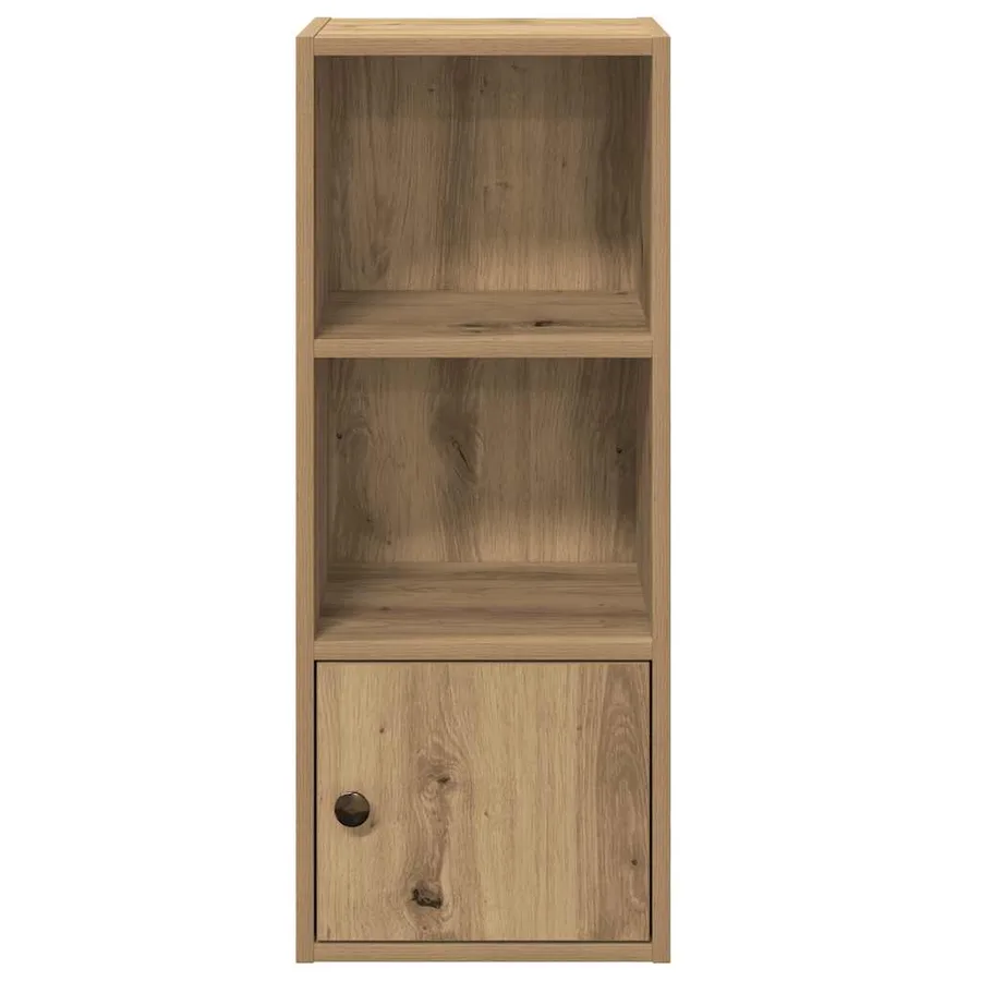 Bibliothèque chêne artisanal 31x24x77 cm bois d'ingénierie - 5
