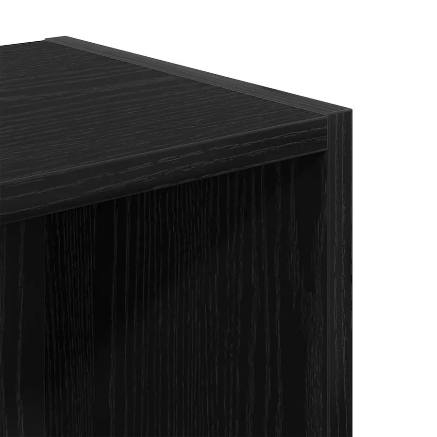 Bibliothèque chêne noir 31x24x77 cm bois d'ingénierie - 9
