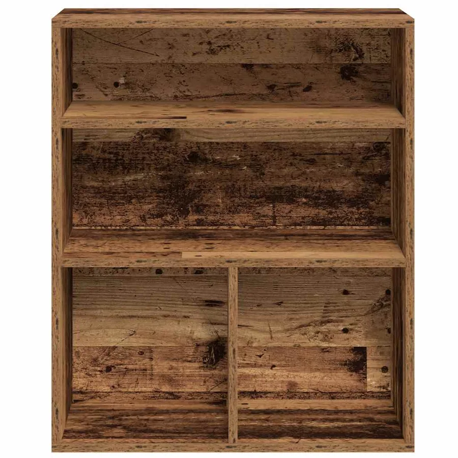 Bibliothèque vieux bois 60x30x71,5 cm bois d'ingénierie - 4