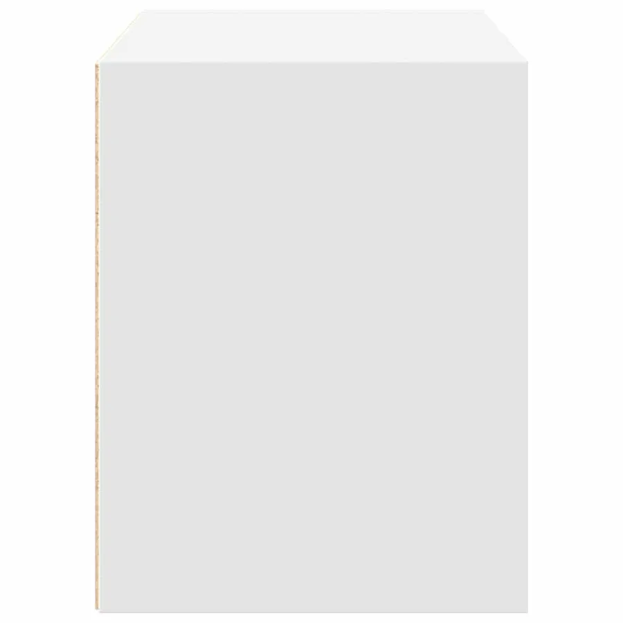 Armoire avec 2 tiroirs blanc 60x31x40 cm bois d'ingénierie - 6