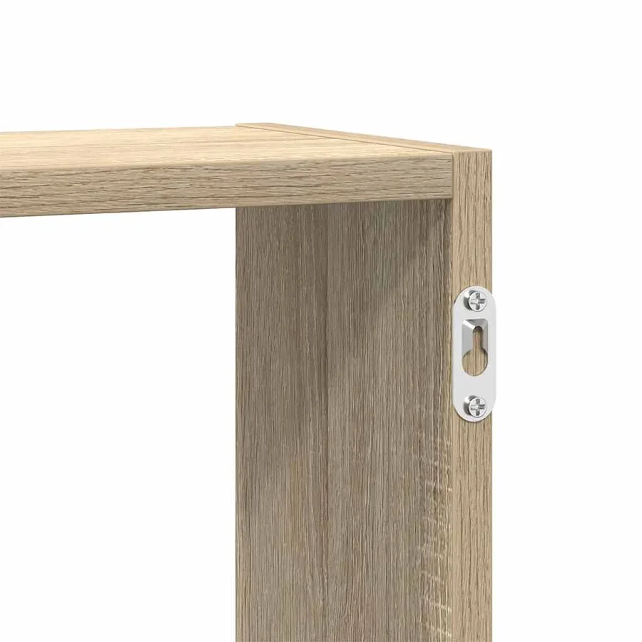 Étagère cube murale 5 compartiments chêne sonoma - 8