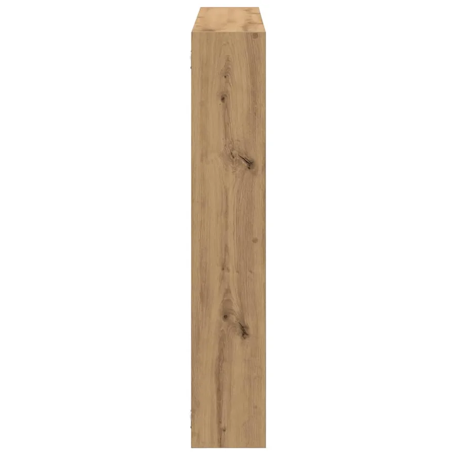 Étagère cube murale 7 compartiments chêne artisanal - 5