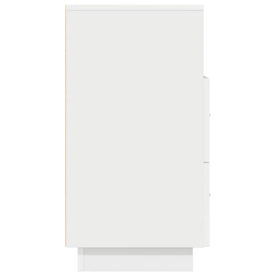 Tables de chevet 2 pcs avec 2 tiroirs blanc 36x36x68 cm - 7
