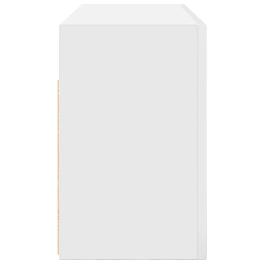 Armoire murale de bain blanc 80x25x40 cm bois d'ingénierie - 6