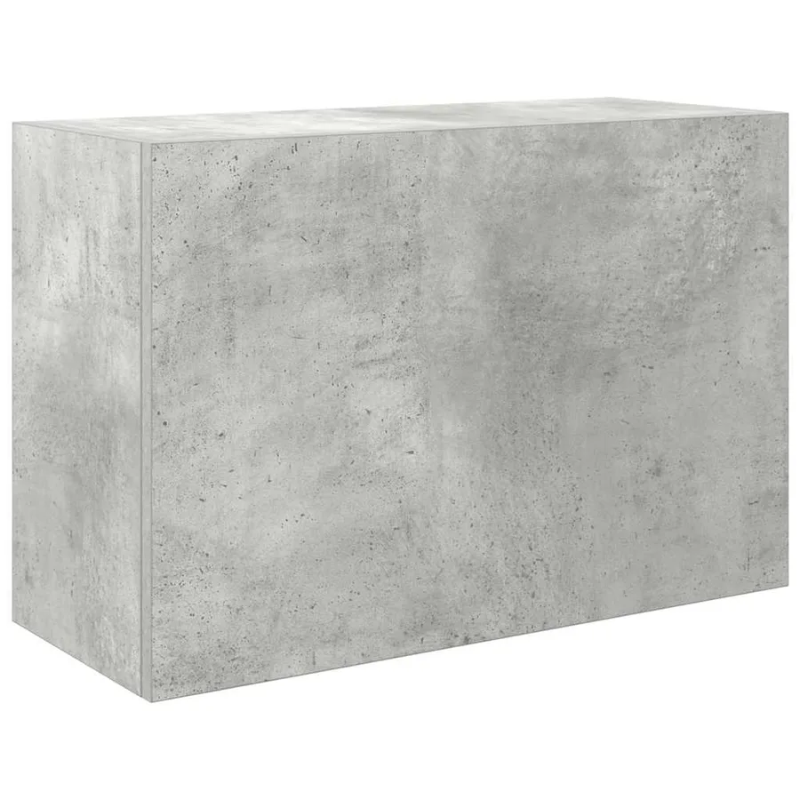 Armoire murale de bain gris béton 60x25x40 cm bois d'ingénierie - 2