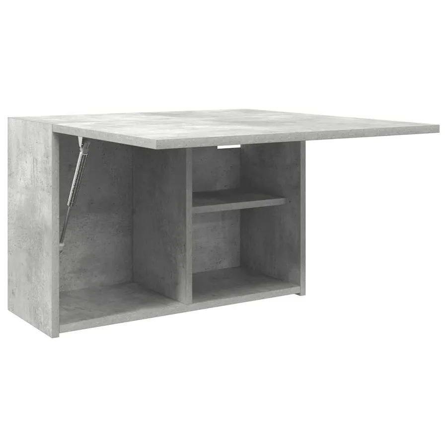 Armoire murale de bain gris béton 60x25x40 cm bois d'ingénierie - 5