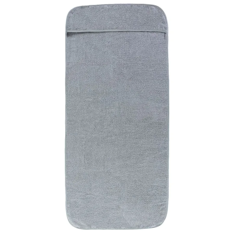 Serviettes de plage 4 pcs gris 60x135 cm tissu 400 GSM - 4