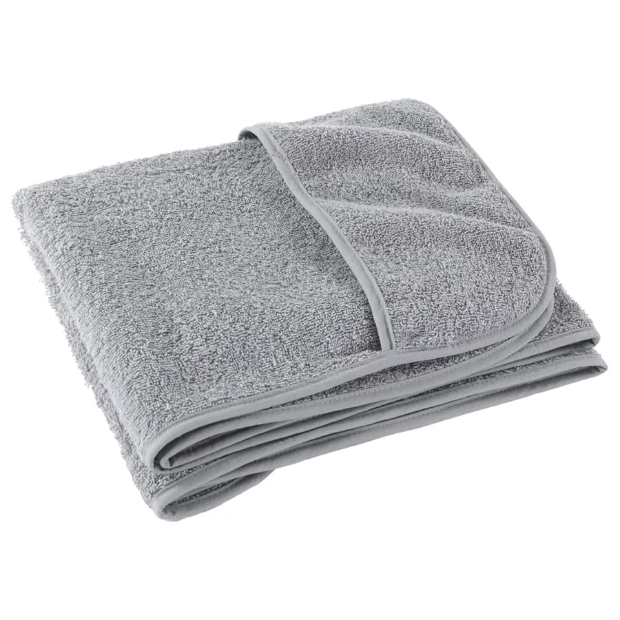 Serviettes de plage 4 pcs gris 60x135 cm tissu 400 GSM - 5