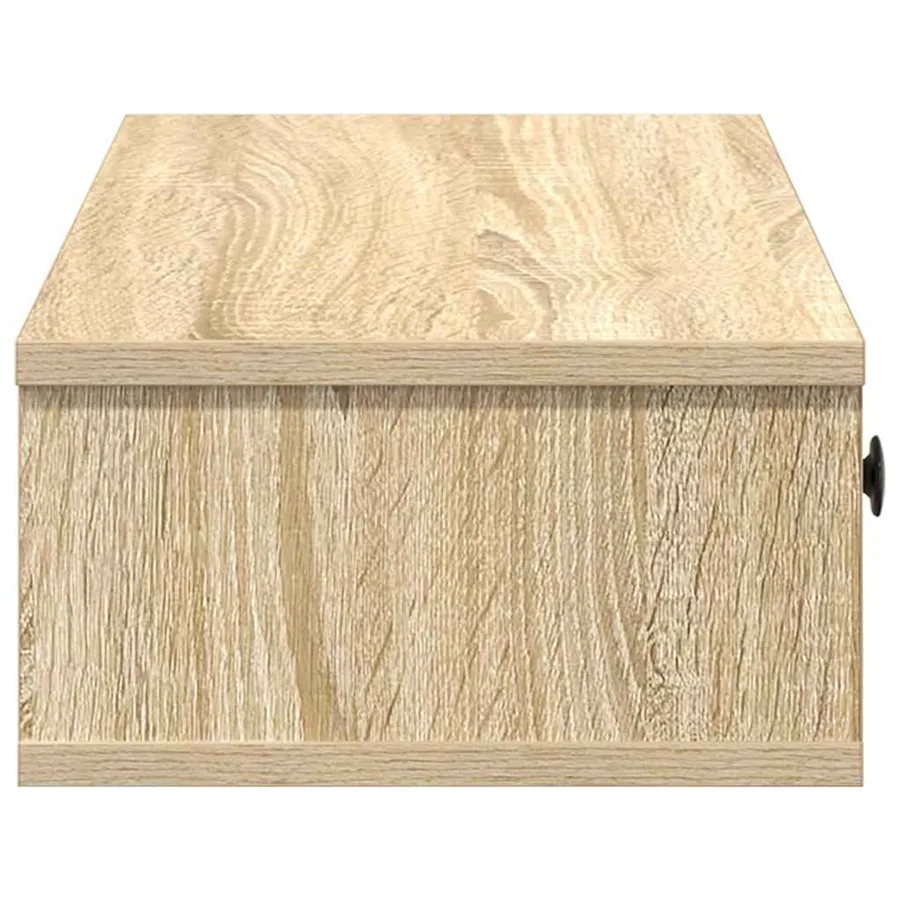 Étagère murale avec tiroirs chêne sonoma bois d'ingénierie - 5