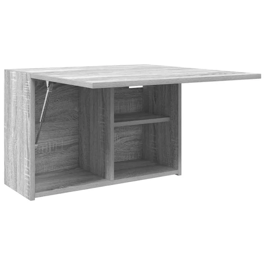Armoire murale de bain sonoma gris 60x25x40cm bois d'ingénierie - 5