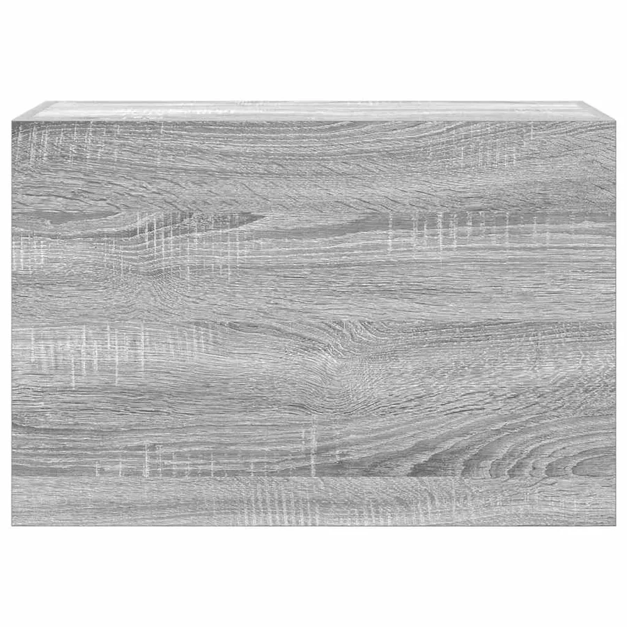 Armoire murale de bain sonoma gris 60x25x40cm bois d'ingénierie - 6