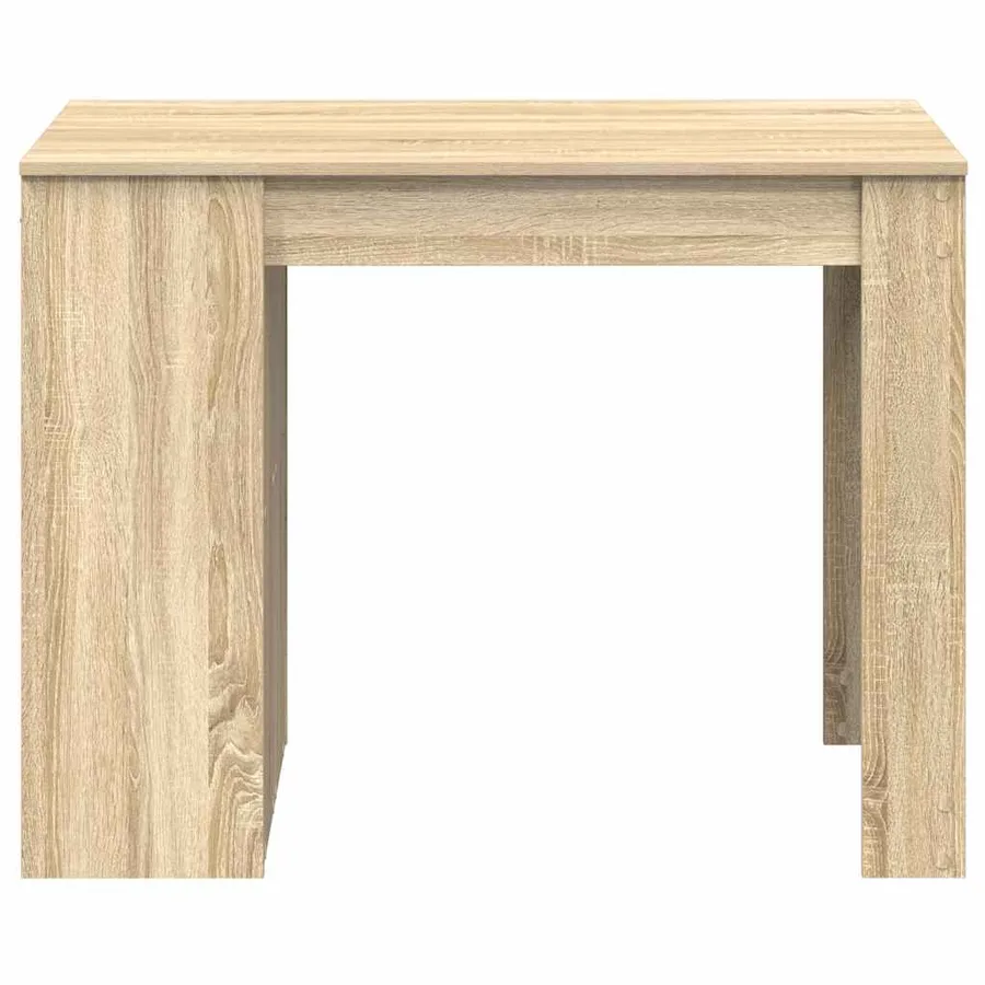 Bureau avec tiroir et étagère chêne sonoma bois d'ingénierie - 4