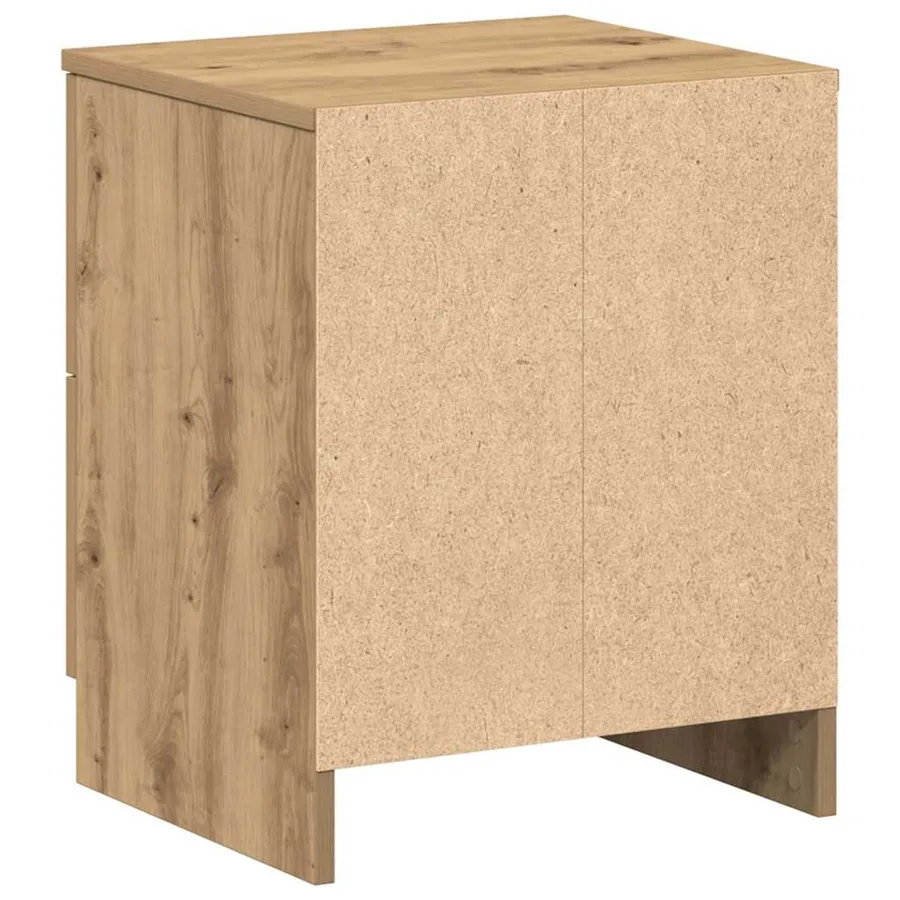 Tables de chevet 2 pcs avec 2 tiroirs chêne artisanal 40 x 36 x 50 cm - 8