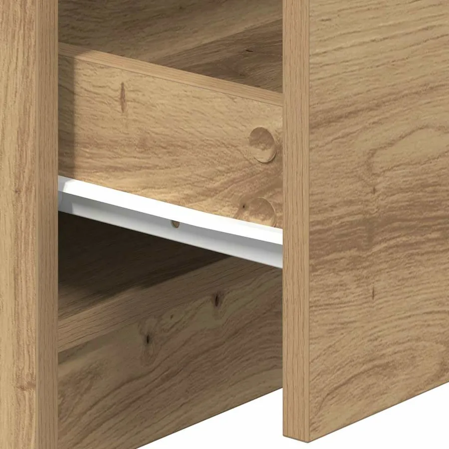 Tables de chevet 2 pcs avec 2 tiroirs chêne artisanal 40 x 36 x 50 cm - 9