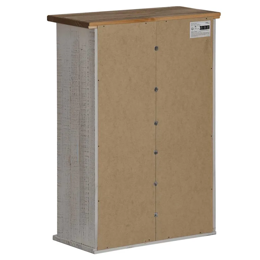 Armoire suspendue HALDEN porte coulissante blanc 49x22,5x70 cm - 5