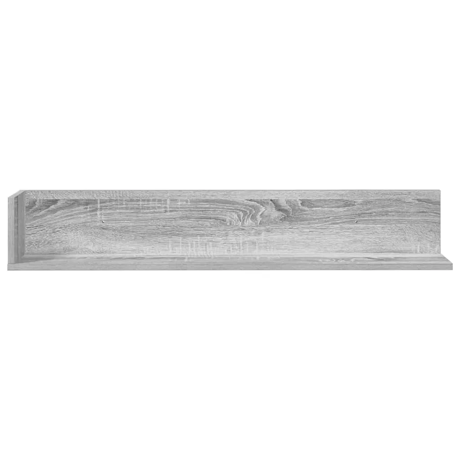 Étagères murales 2 pcs sonoma gris 100x16,5x16,5 cm - 4