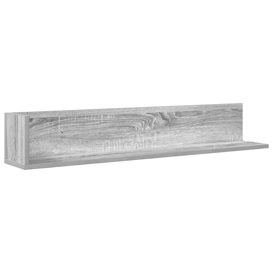Étagères murales 2 pcs sonoma gris 100x16,5x16,5 cm - 5