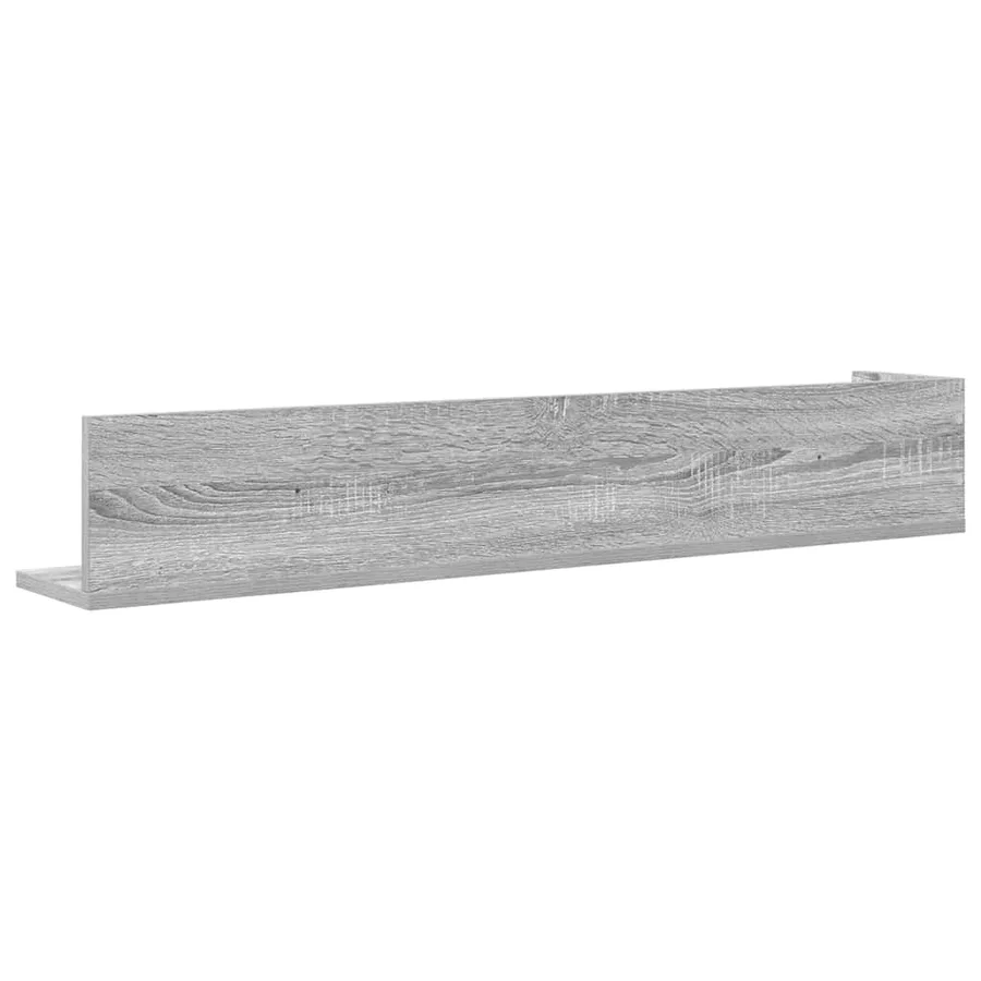 Étagères murales 2 pcs sonoma gris 100x16,5x16,5 cm - 7