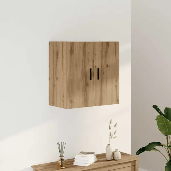 Armoire murale chêne artisanal 60x31x60 cm bois d'ingénierie