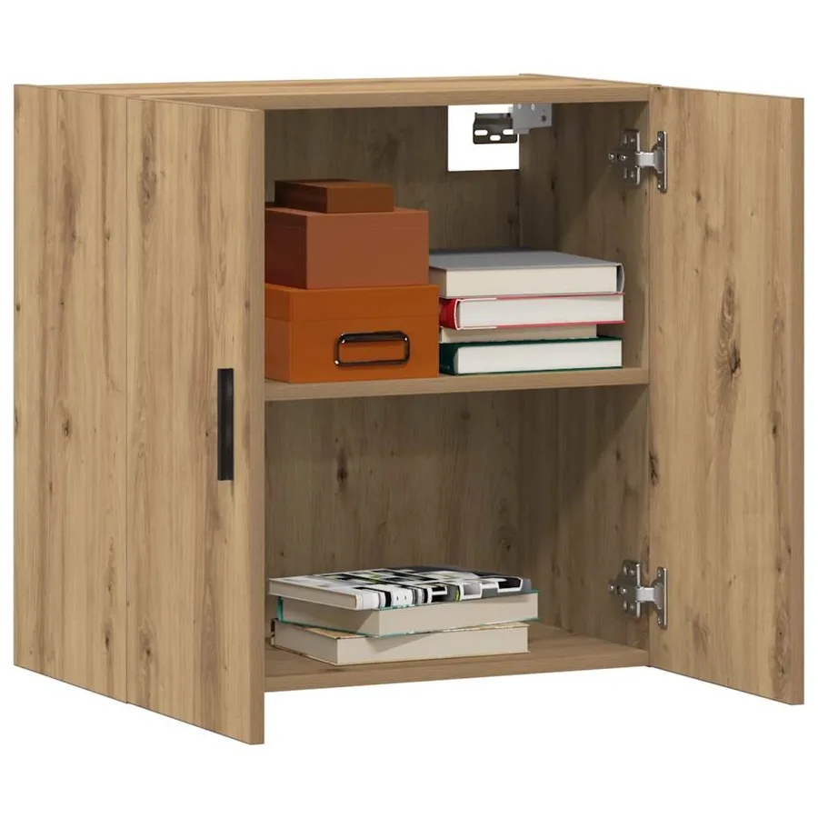 Armoire murale chêne artisanal 60x31x60 cm bois d'ingénierie - 3