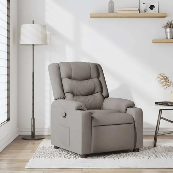 Fauteuil inclinable Taupe Tissu