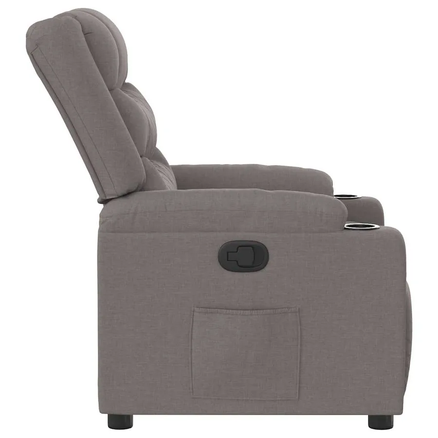 Fauteuil inclinable Taupe Tissu - 4
