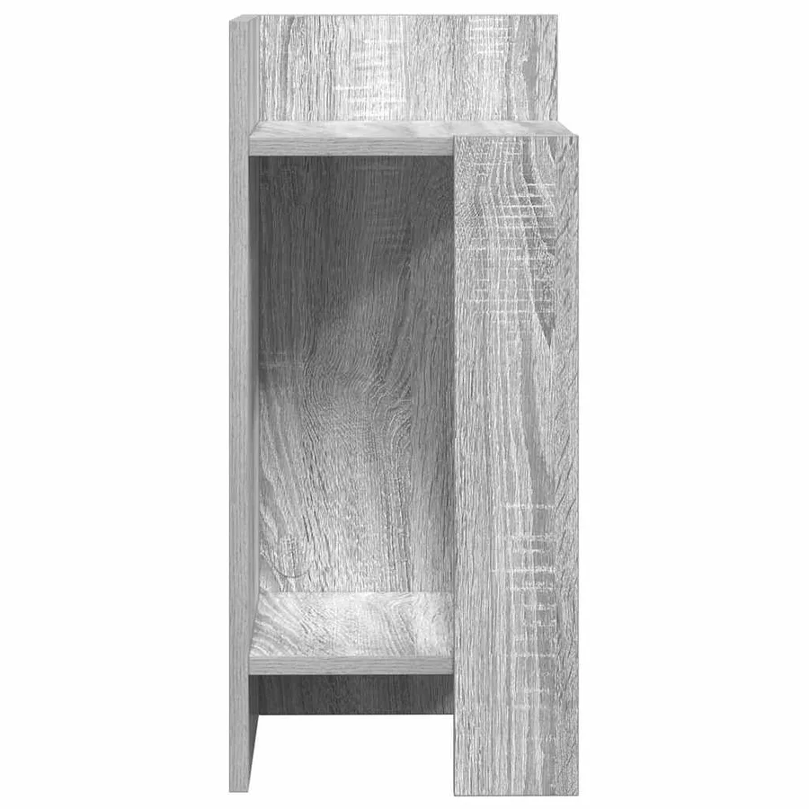 Tables d'appoint 2 pcs avec étagère sonoma gris 25,5x27x60 cm - 6