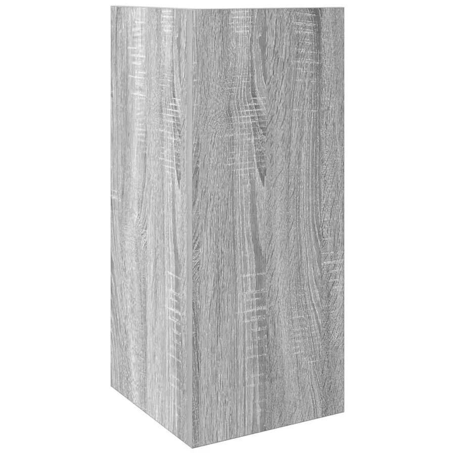 Tables d'appoint 2 pcs avec étagère sonoma gris 25,5x27x60 cm - 7